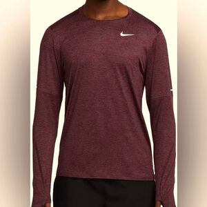Nike drifit element crew run shirt burgundy xl g72